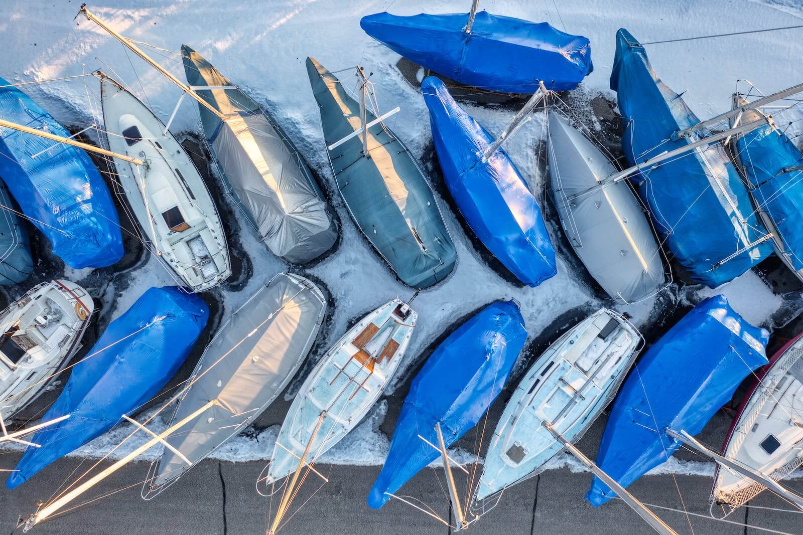 Vinterklargøring af sejlbåd